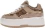 Guess Lente Zomer Dames Sneakers Collectie Beige Dames - Thumbnail 4