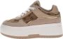 Guess Lente Zomer Dames Sneakers Collectie Beige Dames - Thumbnail 16