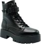 Guess Zwarte Veters Polyurethaan Laarzen Black Dames - Thumbnail 5