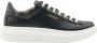Guess Dames Sneakers Vibo van leer zwart bruin Wit Dames - Thumbnail 4
