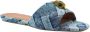 Kurt Geiger Dames Slipper Blauw 8496188669 88 Kensington Flat Sandal - Thumbnail 3