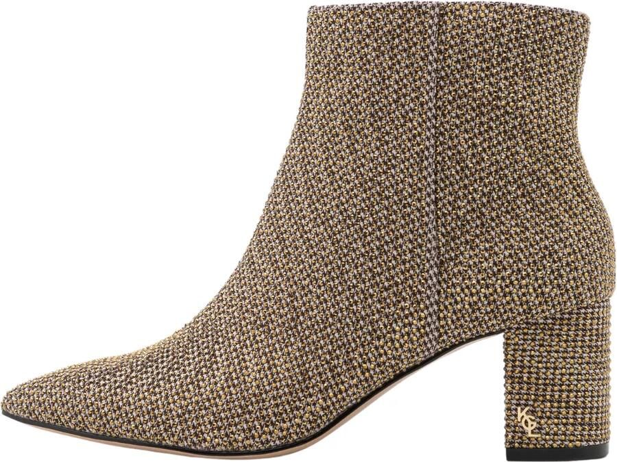 Kurt Geiger London Fabric Ankle Boot Enkellaarsjes Enkelboots met rits Dames Goud - Foto 6