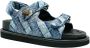 Kurt Geiger Orson sandaal van denim met quilt patroon - Thumbnail 5