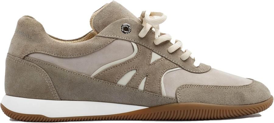 Mason Garments Retro Suede Sneaker Taupe