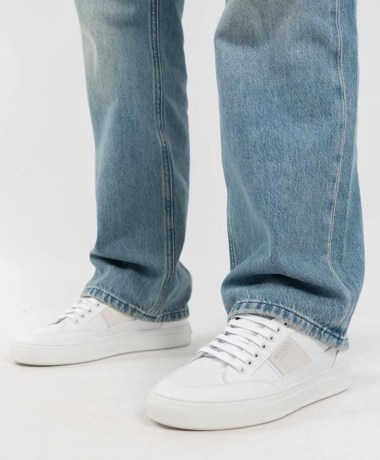 Mason Garments Lage Sneakers Heren Tia Sport Maat: 45 Materiaal: Leer Kleur: Wit - Foto 4