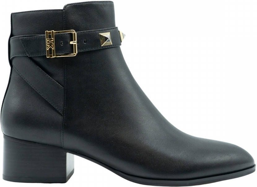 Michael Kors Britton Ankle Boot Leather Black Zwart Dames - Foto 2