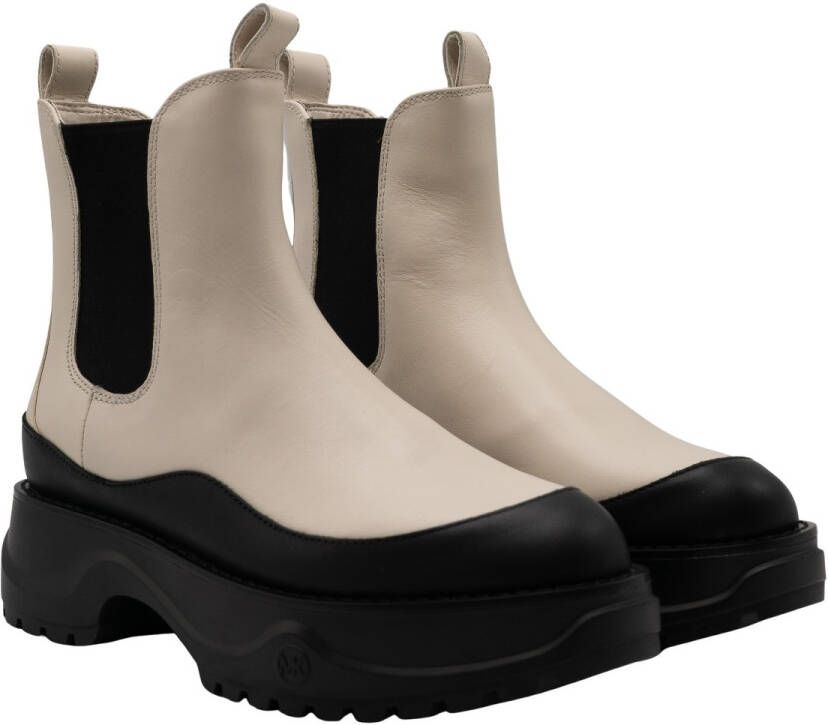 Michael Kors Stijlvolle Leren Laarzen voor Vrouwen White Dames - Foto 5