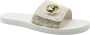 Michael Kors Charm Slide Pantoffels Beige Dames - Thumbnail 3