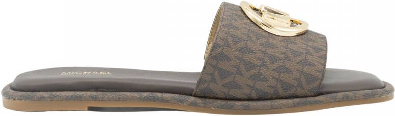 Michael Kors embellished logo slide Bruin Dames - Foto 5