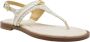 Michael Kors Dames Sandalen Mandy Thong Sandal Cream Beige - Thumbnail 3