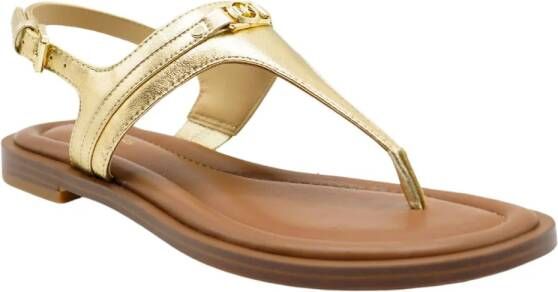 Michael Kors Mandy Thong Sandal Sandalen Dames Goud - Foto 6