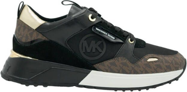 Michael Kors Theo Classic Logo Print Low top Sneakers Zwart Dames - Foto 6