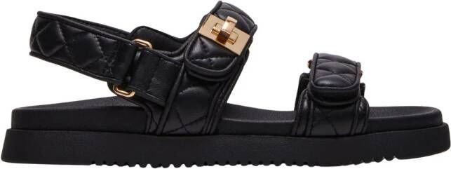 Steve Madden Mona-Q Quilted leren sandalen zwart - Foto 5