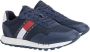 Tommy Hilfiger Tommy Jeans Retro Leather Sneakers Leren Sneaker Heren Blauw - Thumbnail 8