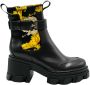 Versace Jeans Couture Zwarte Enkellaarsjes voor Vrouwen Black Dames - Thumbnail 4