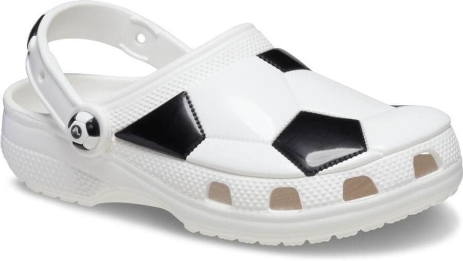 Crocs Classic Soccer Ball Clogs Kids White Black