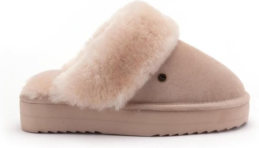 Warmbat Pantoffels Flurry Plateau FLS371054 Beige
