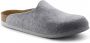 Birkenstock Amsterdam Light Gray narrow VEG Felt Wooly Home Unisex Pantoffels Lichtgrijs - Thumbnail 3