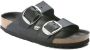 Birkenstock Big Buckle zwart vetleer regular sandalen dames (1011074) - Thumbnail 2