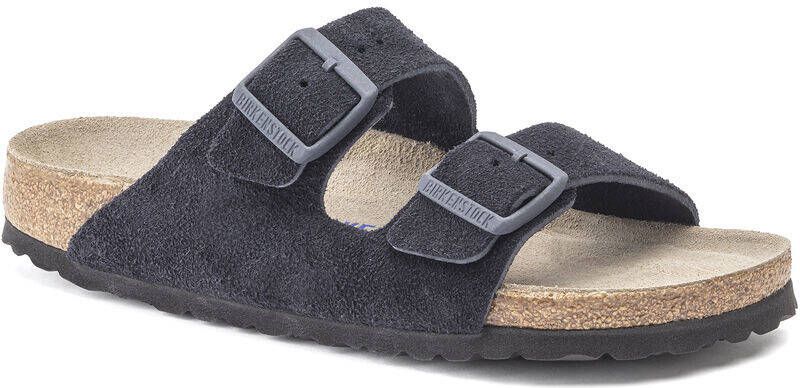 Birkenstock Arizona Suede Blauw Smal Voetbed