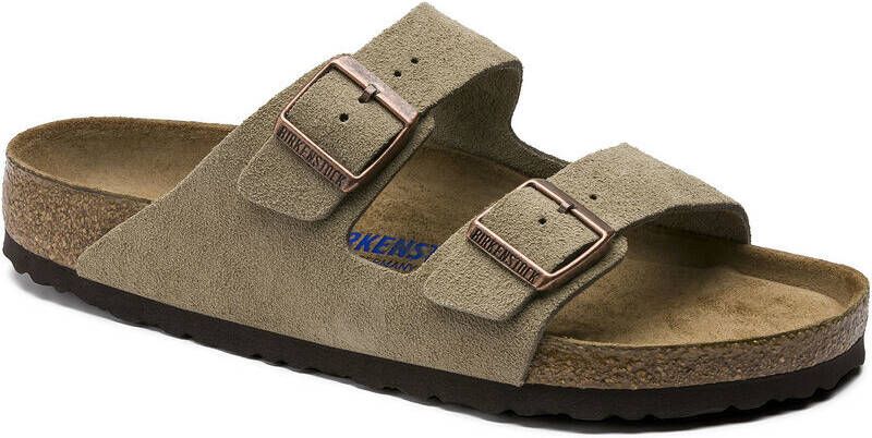 Birkenstock Arizona Suede Taupe Smal Voetbed