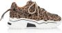 DWRS LABEL DWRS Jupiter leopard sneakers Beige Leer Lage sneakers Dames - Thumbnail 4
