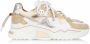 DWRS JUPITER snake chunky leren sneakers zand champagne - Thumbnail 4