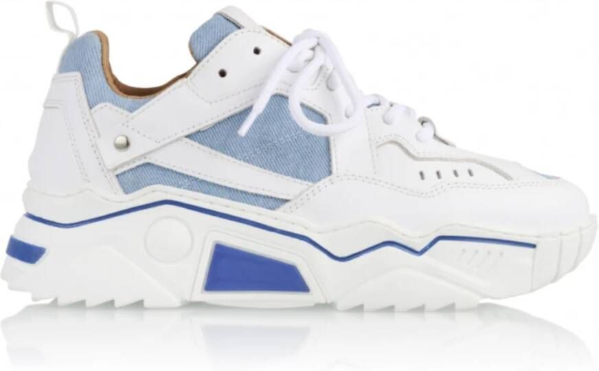 DWRS LABEL DWRS PLUTO denim Jeans White Dames Sneaker J5217