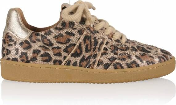 Dwrs label POONA Leopard Sand Champagne
