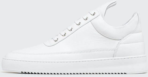 Filling Pieces Low Top Ripple Nappa All White Heren Sneakers - Schoenen.nl