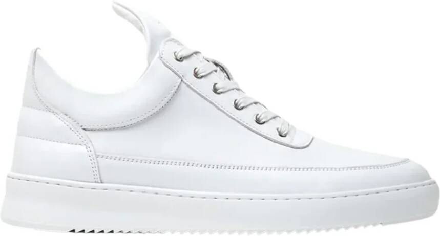 FILLING PIECES Lage Sneakers Heren Low Top Ripple Nappa Maat: 40 Materiaal: Leer Kleur: Wit - Foto 3