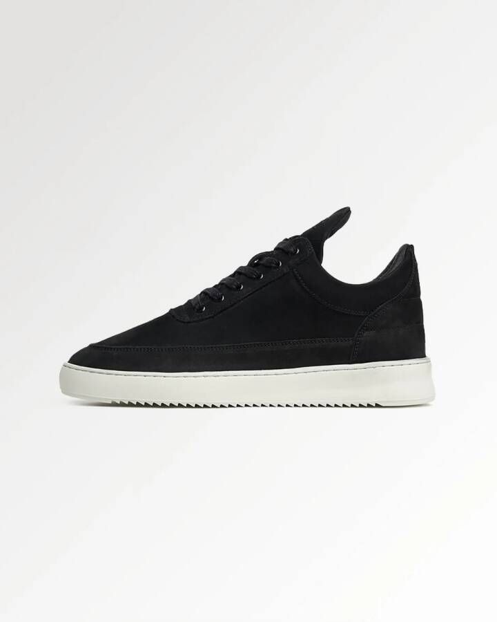 FILLING PIECES Lage Sneakers Heren Low Top Ripple Nubuck Maat: 45 Materiaal: Suède Kleur: Zwart - Foto 5