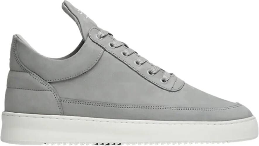 FILLING PIECES Lage Sneakers Heren Low Top Ripple Nubuck Maat: 40 Materiaal: Leer Kleur: Grijs - Foto 4