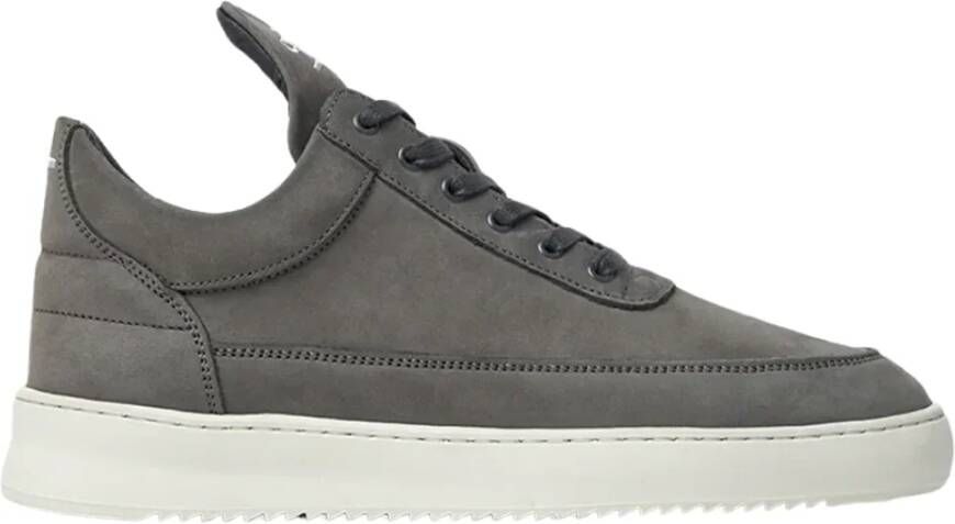Filling Pieces Low Top Ripple Nubuck Dark Grey