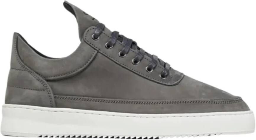 FILLING PIECES Lage Sneakers Heren Low Top Rip Nubuc Maat: 45 Materiaal: Nubuck Kleur: Grijs - Foto 6