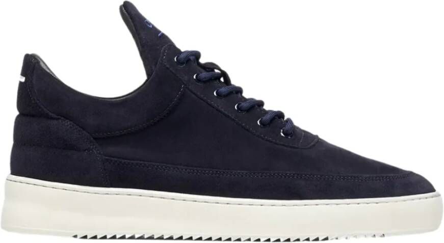 FILLING PIECES Lage Sneakers Heren Low Top Org Sue Maat: 41 Materiaal: Suède Kleur: Blauw - Foto 4
