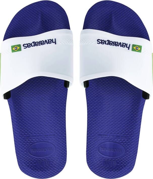 Havaianas Slide Brasil Blauw
