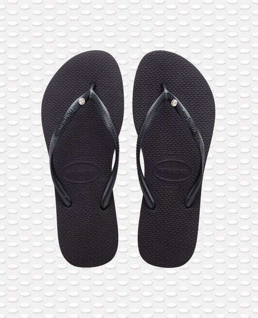HAVAIANAS Teenslippers Dames Slim Crystal Sw Ii Maat: 31 32 Materiaal: Rubber Kleur: Zwart - Foto 8