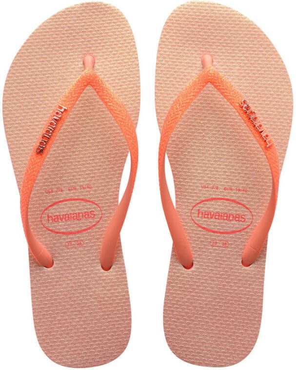 Havaianas Slim Glitter Iridescent Peach