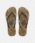 Havaianas Slim Leopard teenslippers met panterprint Zwart Meisjes Rubber 23-24 - Thumbnail 7