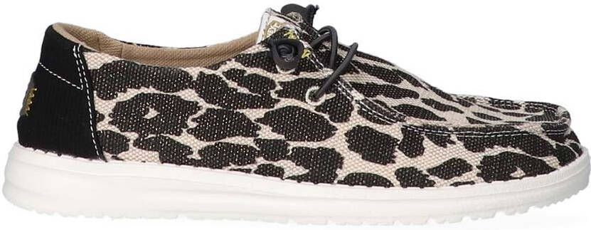 HEYDUDE Wendy Leopard Black Grey