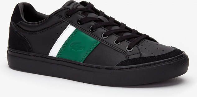 Lacoste Courtline Zwart Groen Heren Sneakers - Schoenen.nl