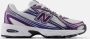 New Balance Reflecterend N Logo Sneakers Wit Paars Multicolor - Thumbnail 2