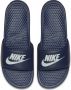 Nike Benassi JDI Heren Slippers en Sandalen Blue Synthetisch Foot Locker - Thumbnail 3