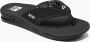 Reef Fanning nubuck teenslippers zwart - Thumbnail 1