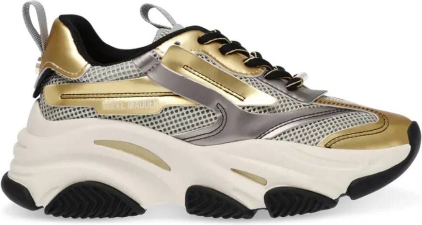 STEVE MADDEN Possession-E | Pewter Gld Zilver Mesh Lage sneakers Dames - Foto 4