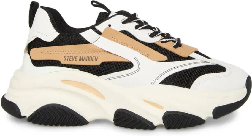 STEVE MADDEN Possession-E tan Zwart Kunststof Lage sneakers Dames - Foto 10