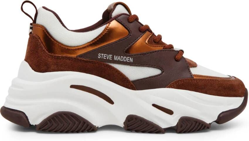 Steve Madden Progressive chunky sneakers brons zwart wit - Foto 3