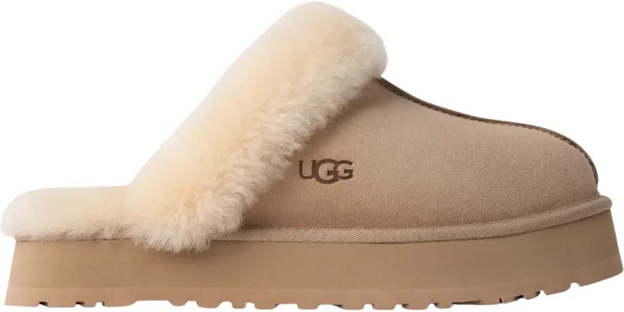 UGG Pantoffels Dames W Disquette Maat: 43 Materiaal: Suède Kleur: Beige - Foto 4