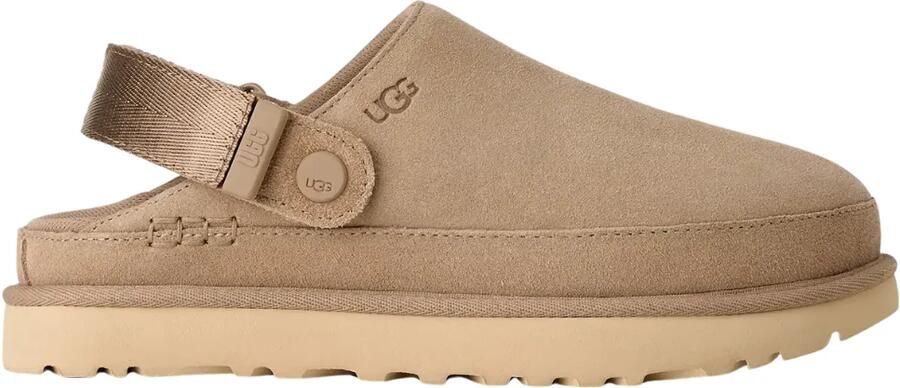 UGG Sandalen met Hak Dames Goldenstar Clog Maat: 38 Materiaal: Suède Kleur: Beige - Foto 7
